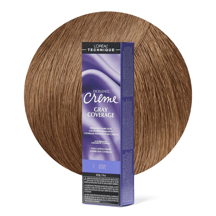 8 Medium Blonde Permanent Creme Hair Color