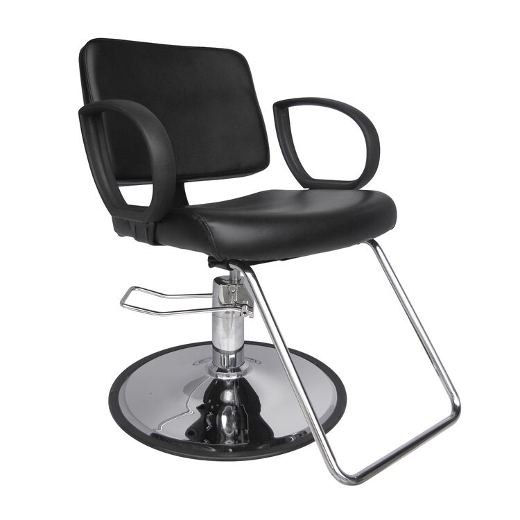 Hannah Styling Chair with Chrome Base