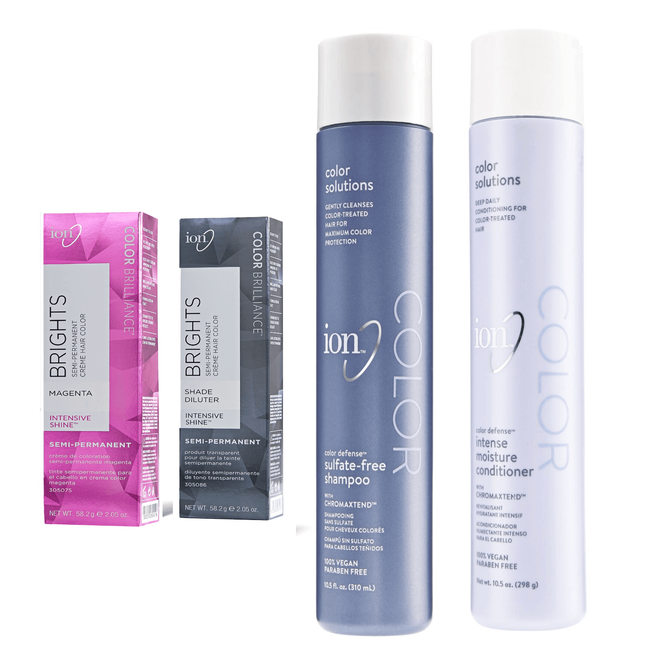Buy 2 Ion Brights Semi-Permanent Creme Hair Colors and Get 30% off Ion Hair Care