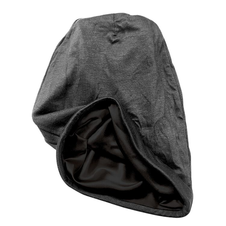 Gray Satin Lined Jersey Beanie