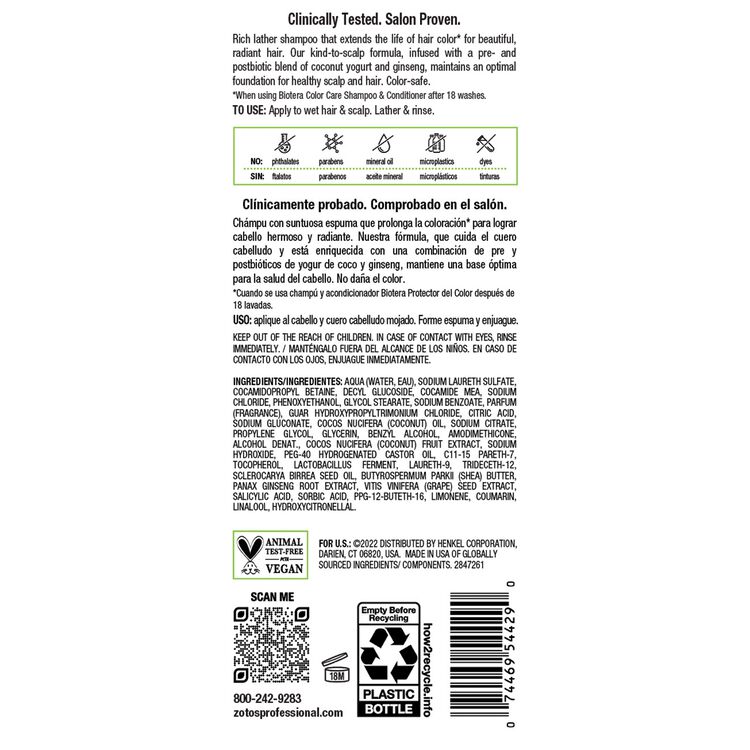 Color Care Shampoo With Grapeseed Extract 15.2 fl oz