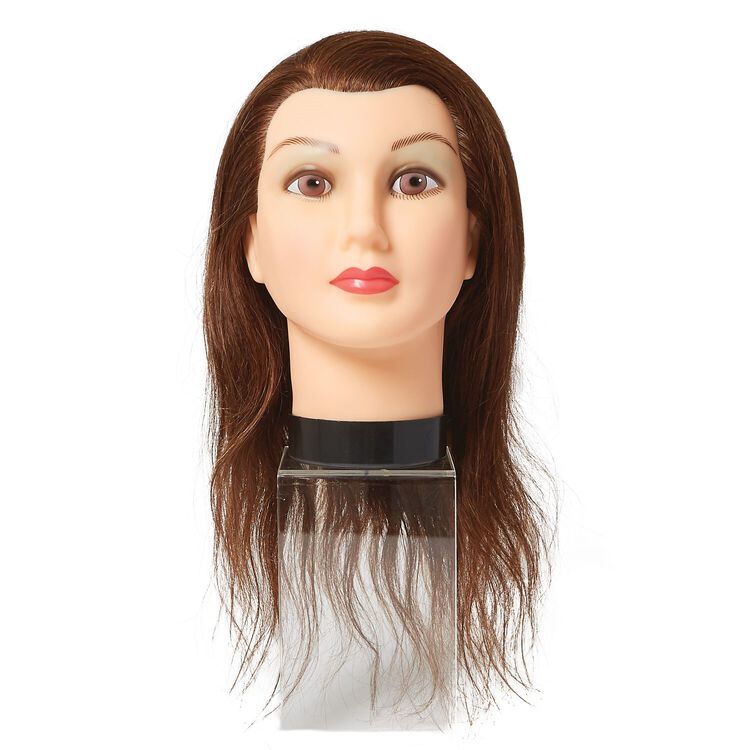 16 blonde hair mannequin head professional