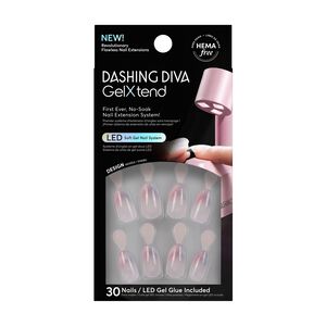 Watercolor Sky GelXtend Design Nails