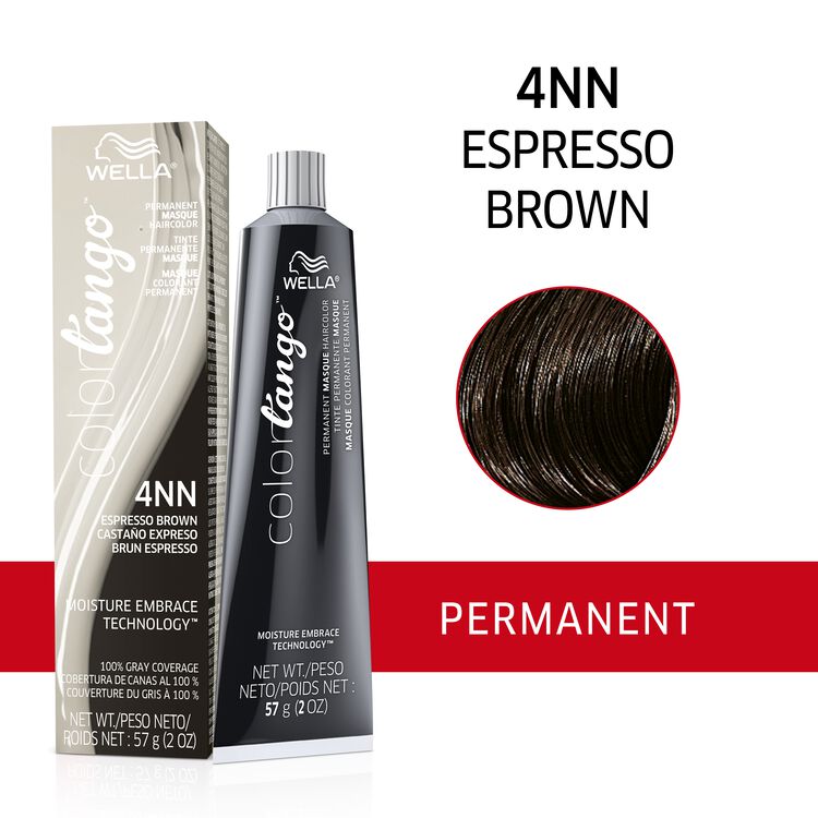 Wella Color Tango 4NN Espresso Brown Permanent Masque Hair Color