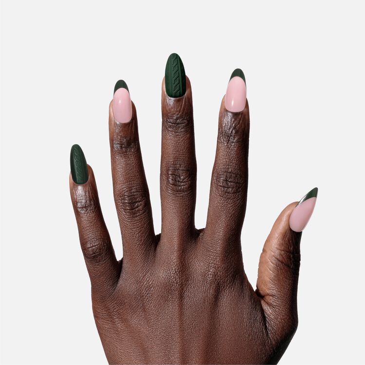 Forest Fleece Premium Press On Nails