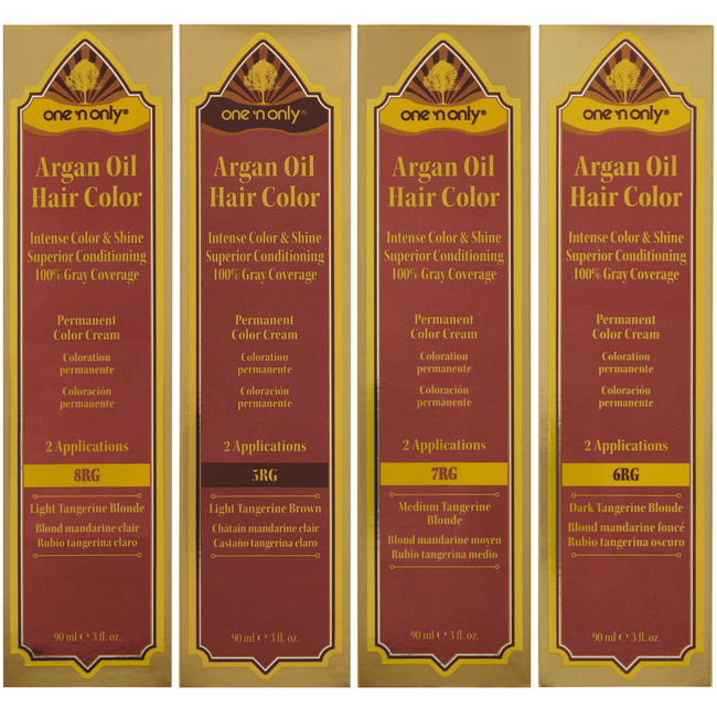 One N Only 5rg Light Tangerine Brown Permanent Hair Color Cream
