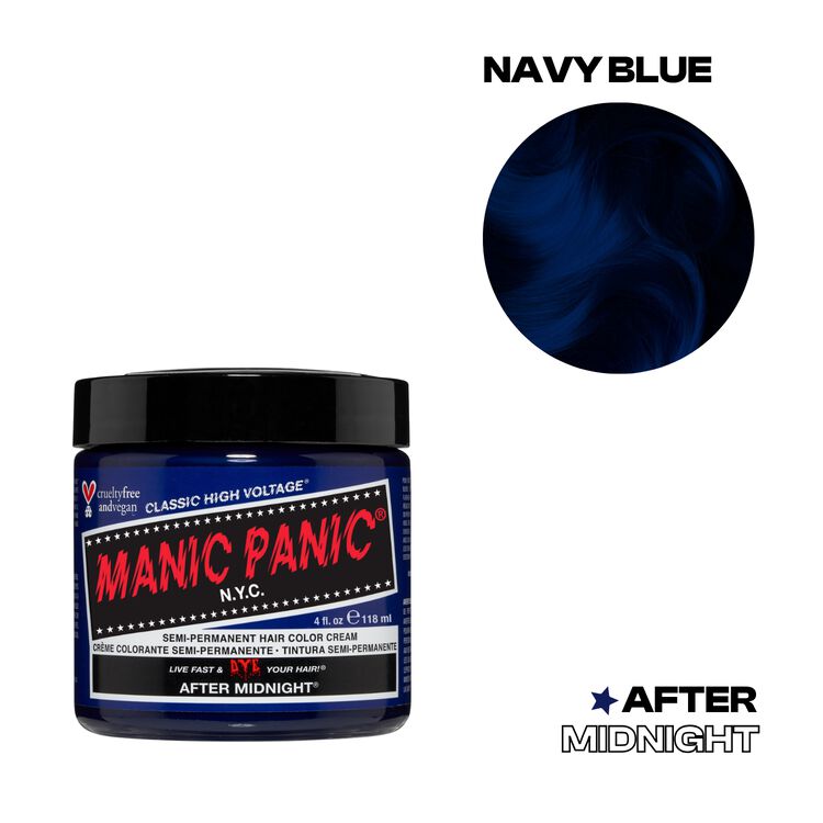 Midnight Blue Semi Permanent Cream Hair Color