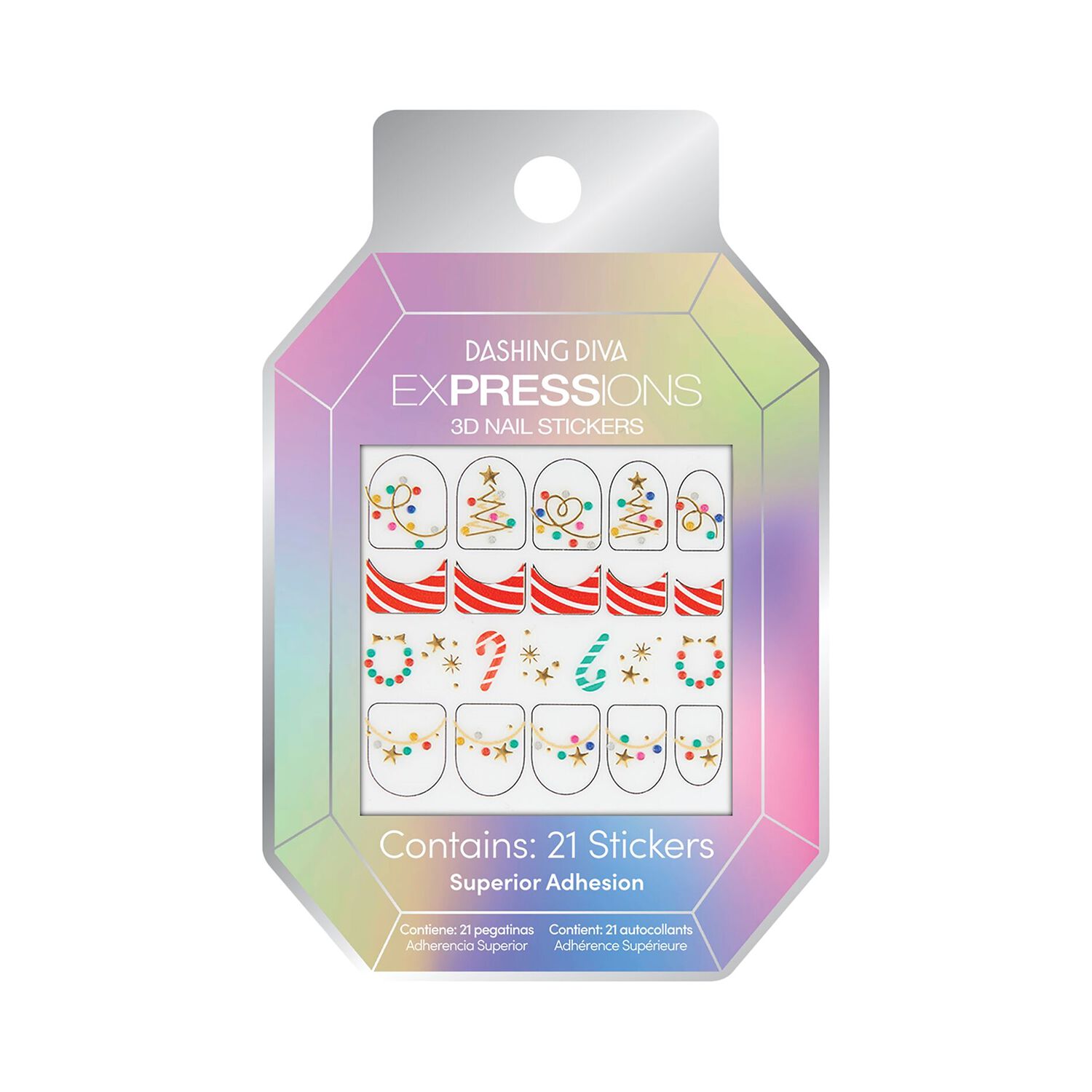 Dashing Diva Frosty & Friends Nail Art Stickers Press On Nail Kits