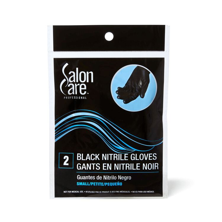 Small 2ct Black Nitrile Gloves