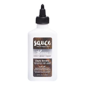 Dark Brown Glossy Color & Gloss & Repair Semi Permanent Hair Gloss