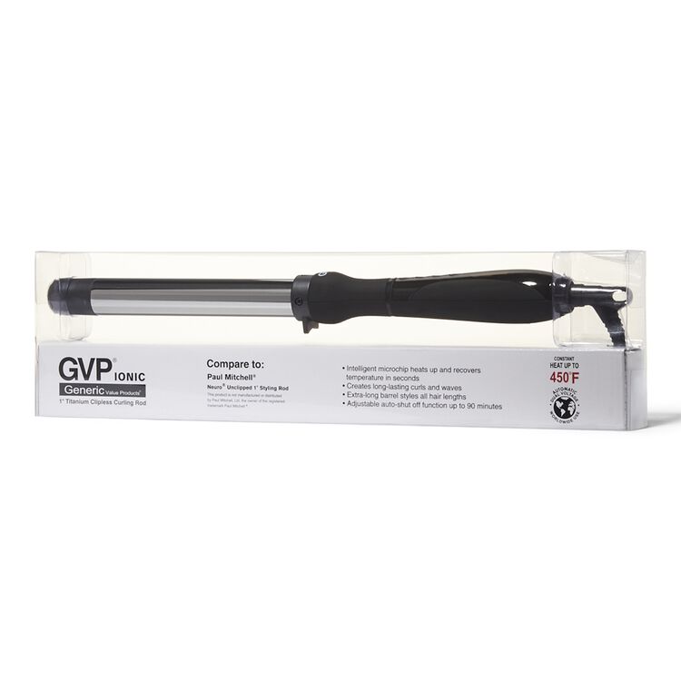 1" Titanium Clipless Curling Rod Compare to Paul Mitchell Neuro Unclipped 1" Styling Rod