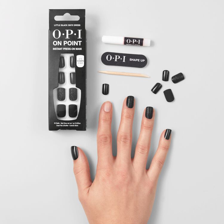 OPI Little Black Onyx® Dress Press-On Nails