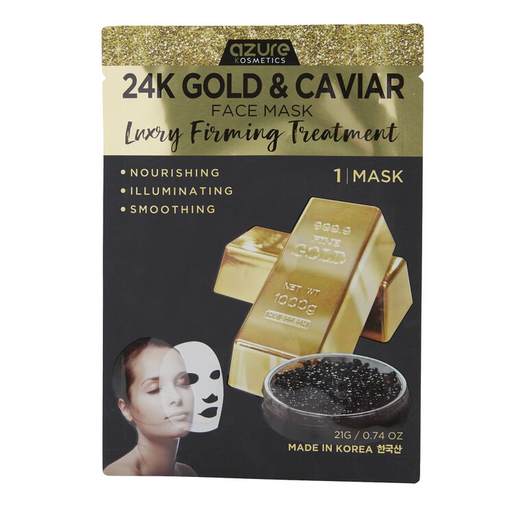 24K Gold & Caviar Sheet Mask