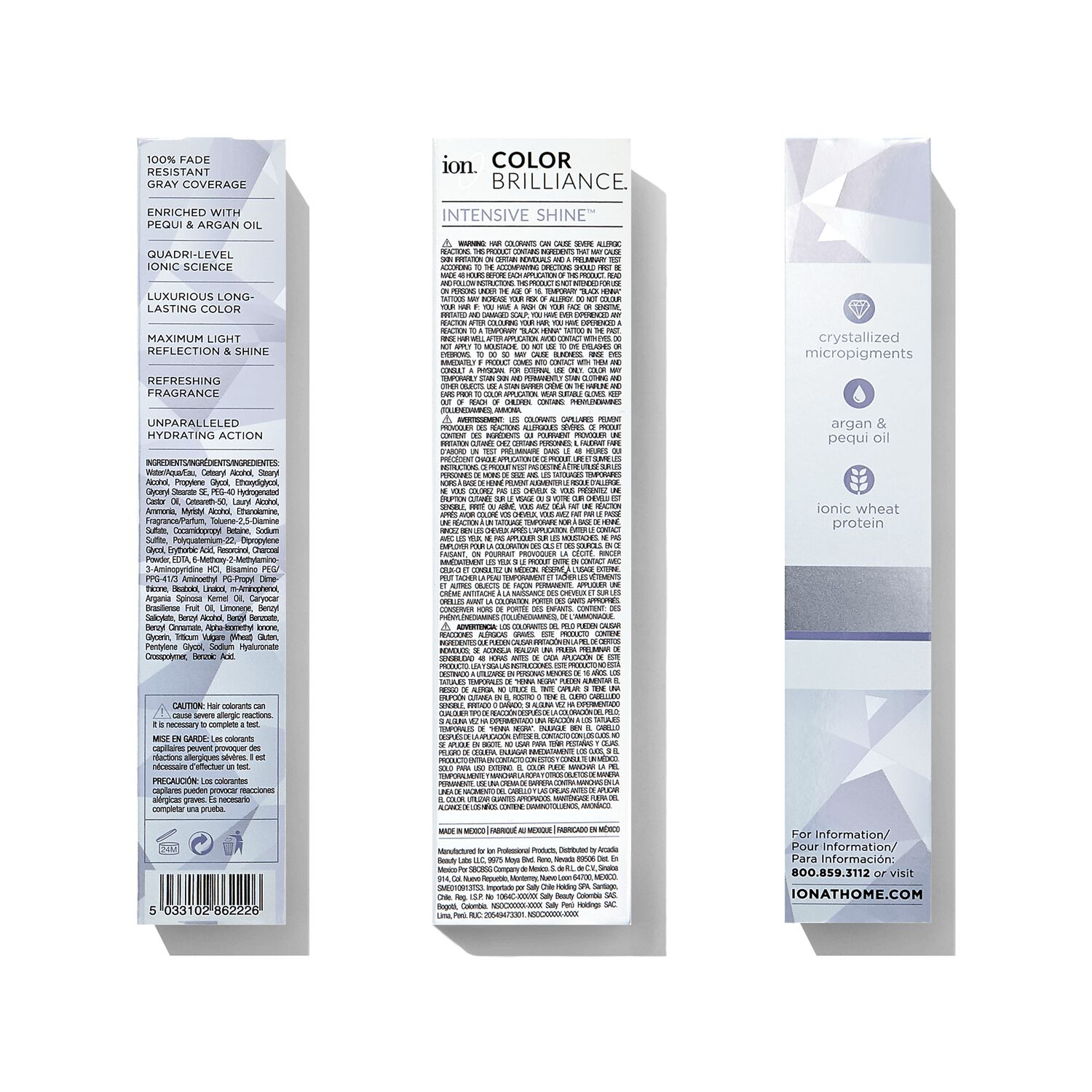 Ion 6C-HM Light Charcoal Permanent Creme Hair Color by Color Brilliance