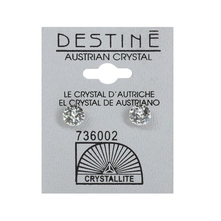 Destine Clear Diamond Cut Earrings