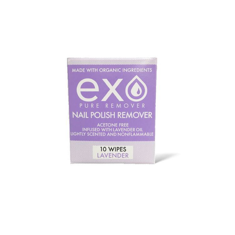 EXO Supply Pure Nail Polish Remover Lavender Scent Wipes Nail Color