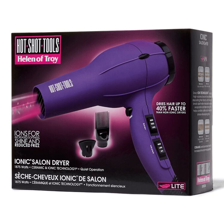Helen Of Troy Hot Shot Tools Purple Turbo Hair Dryer