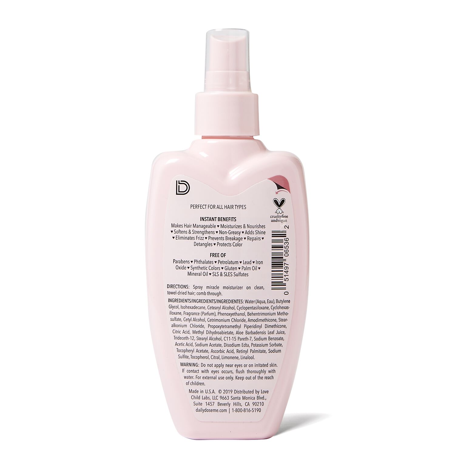 Daily Dose Miracle Moisture LeaveIn Conditioner LeaveIn Conditioner