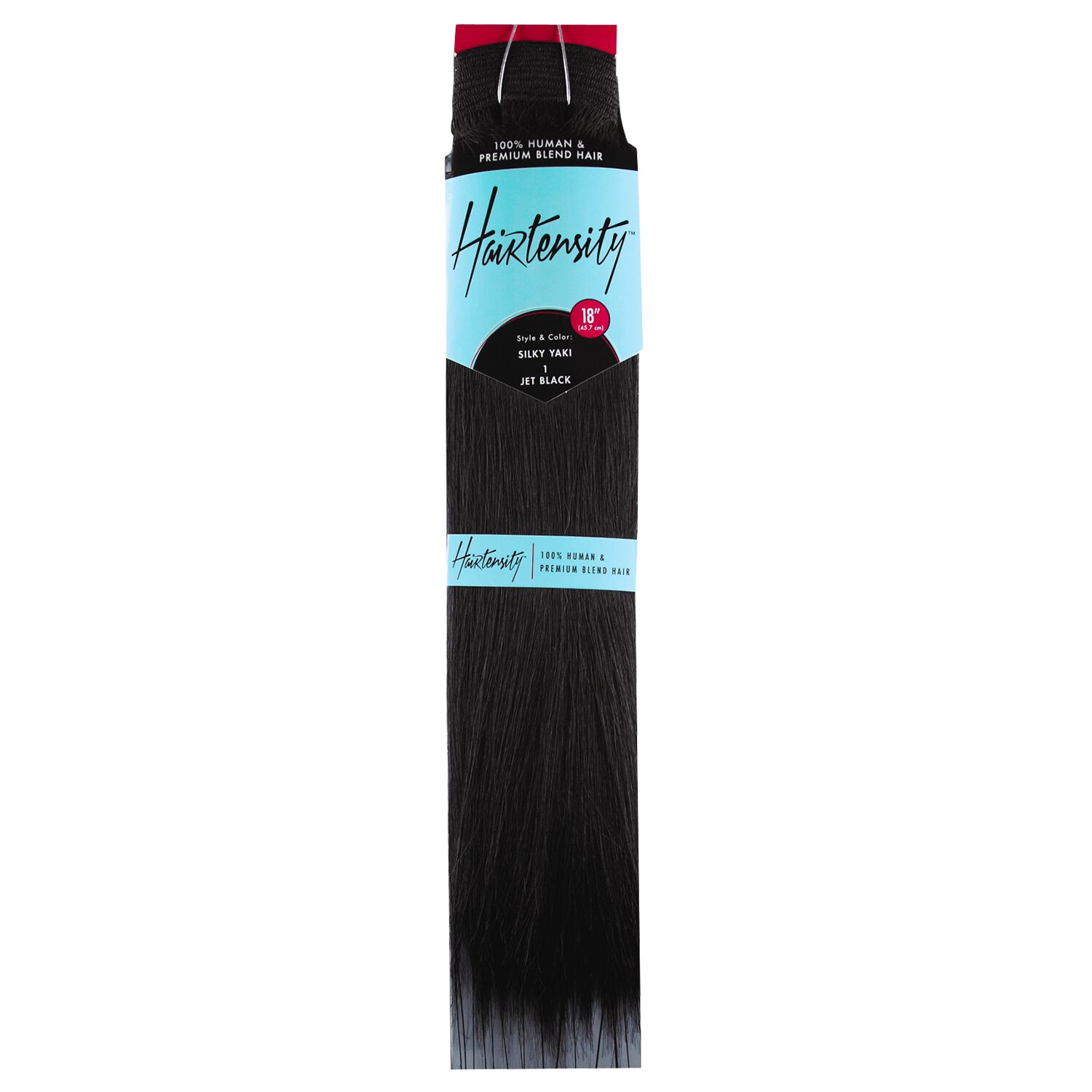Hairtensity 18 Inch Human & Premium Blend Hair Weft Hair Extensions