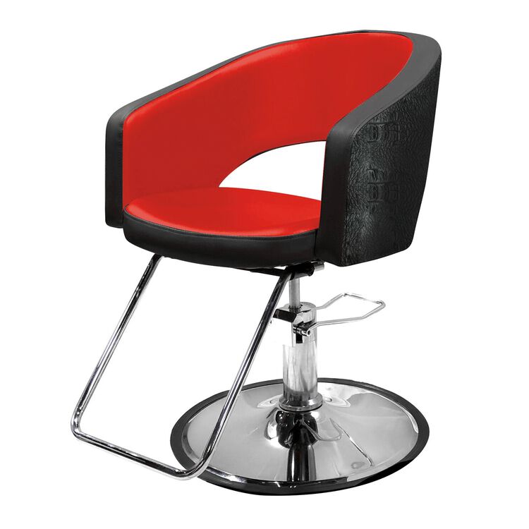 Bristal Styling Chair - Red Interior and Black Exterior