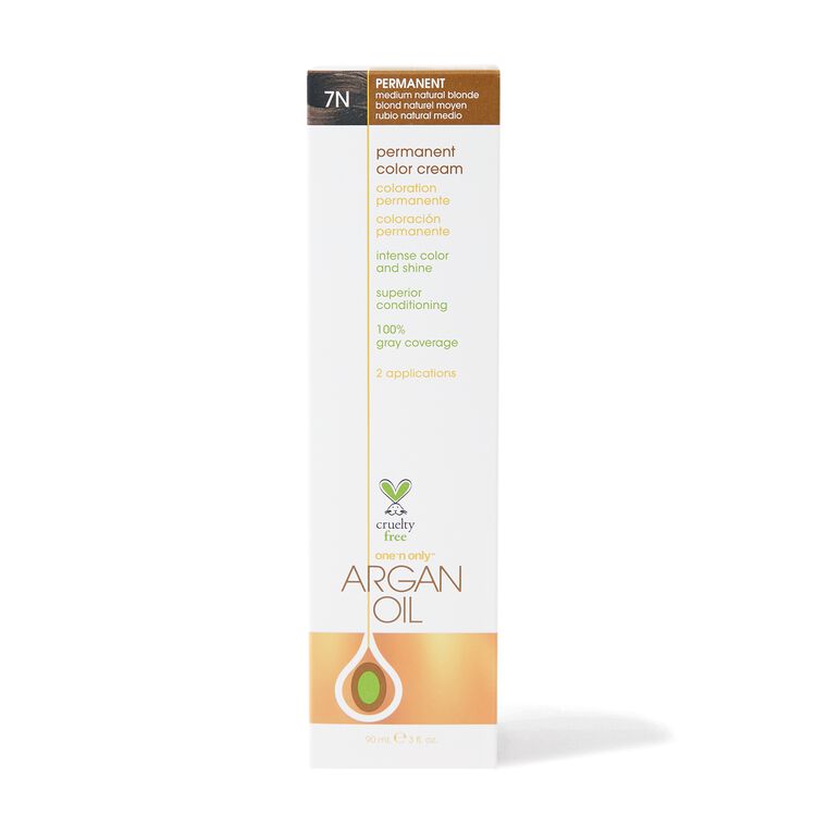 Argan Oil Permanent Color Cream 7N Medium Natural Blonde