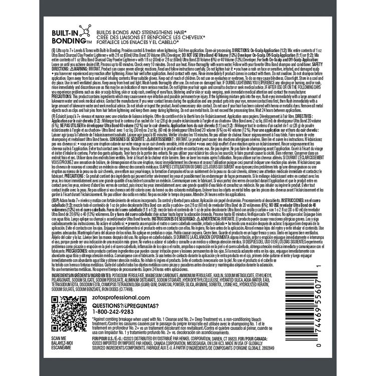 Ultra Bond Charcoal Clay Powder Lightener 1 oz