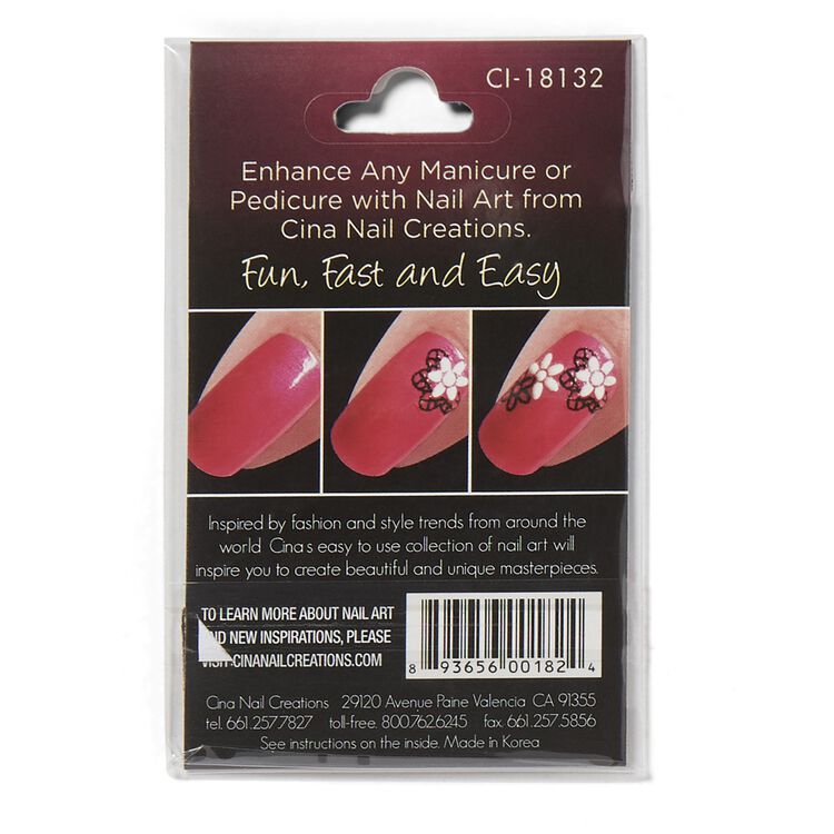 Cina Nail Creations Lacey Love 3d Nail Art Jewelry Decals Nail