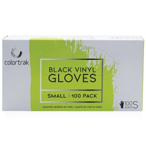 Small 100ct Black Vinyl Gloves