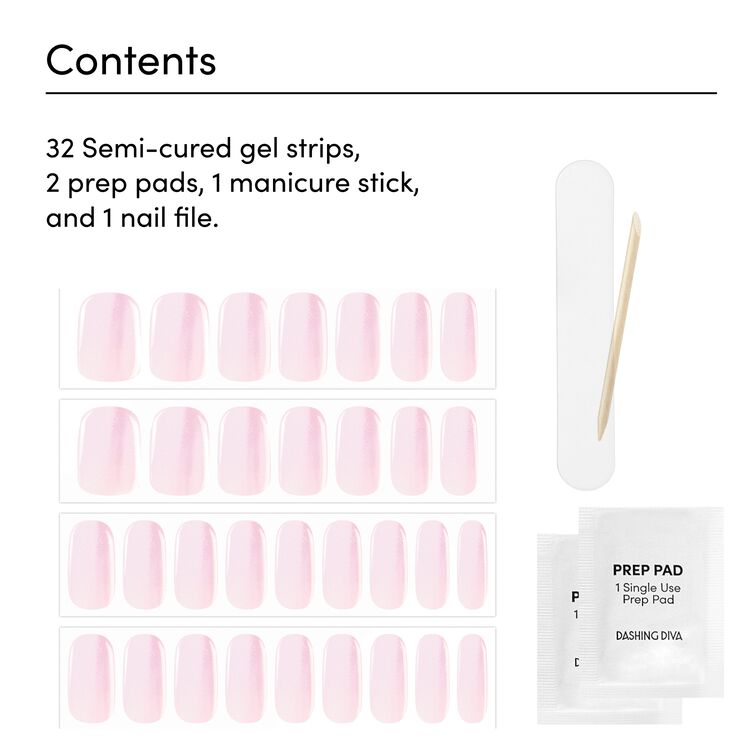 Strawberry Glaze Semi-Cured Color Gel Strips