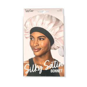 Pink Satin Bonnet