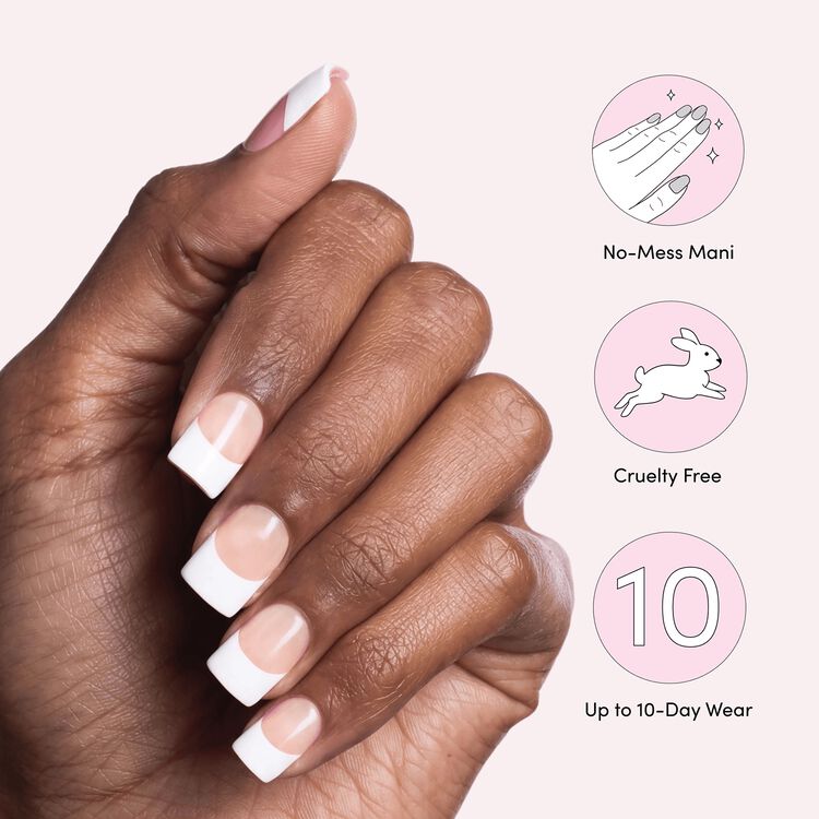 Nude Sculpted Acrylic French Short Square
