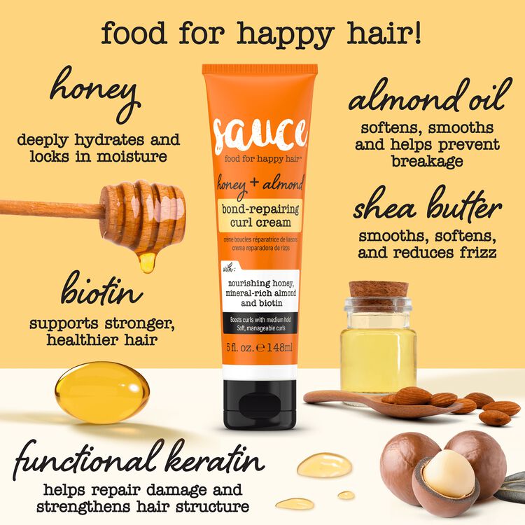 Honey + Almond Bond-Repairing Curl Cream