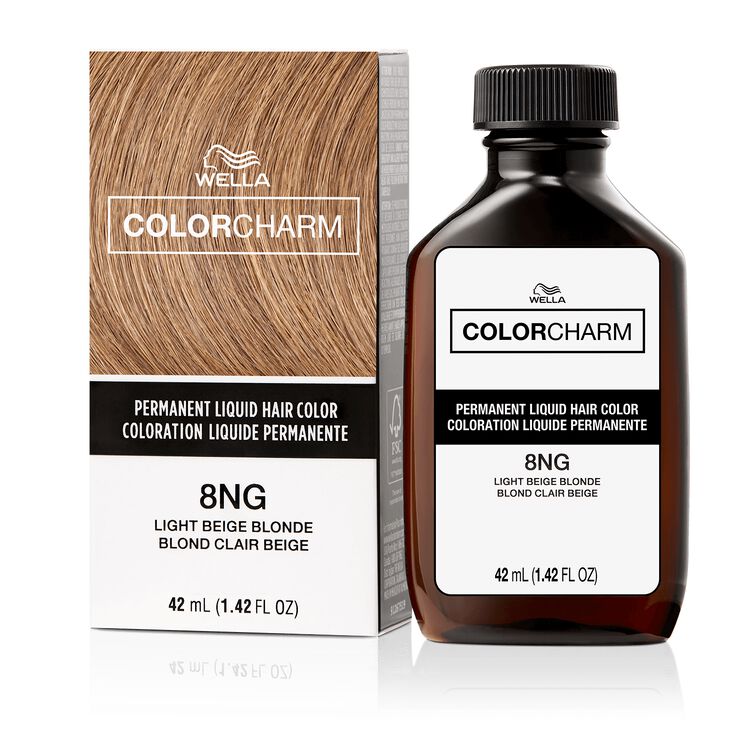 8NG Light Beige Blonde Permanent Liquid Hair Color