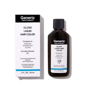 5G Golden Brown Demi-Permanent Gloss Liquid Hair Color Compare to Redken&reg; Shades EQ&reg;