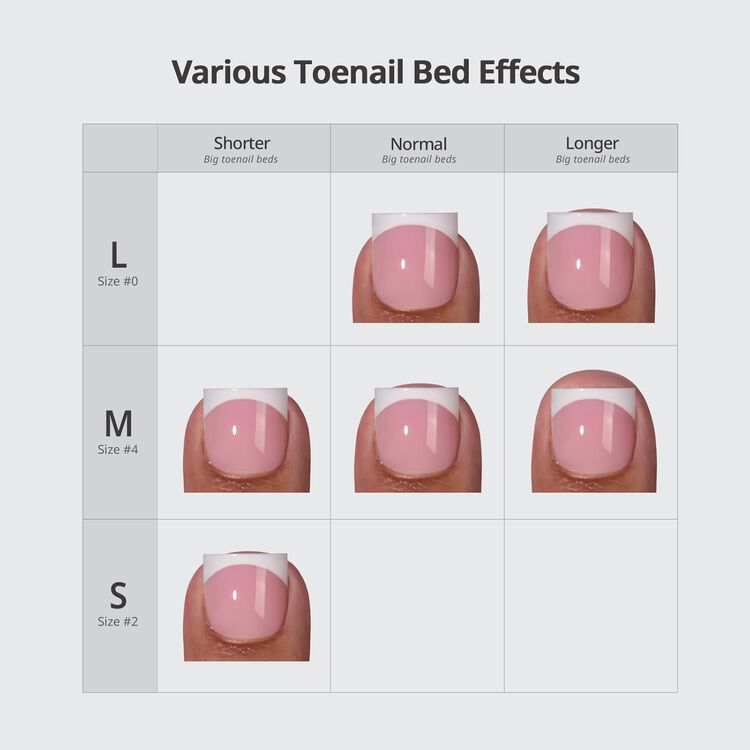 XCOATPRESS Press On Toenails Short Square - Pink Croc