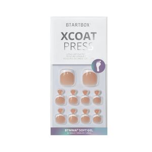 XCOATPRESS Press On Toenails Short Square - Hope Hope