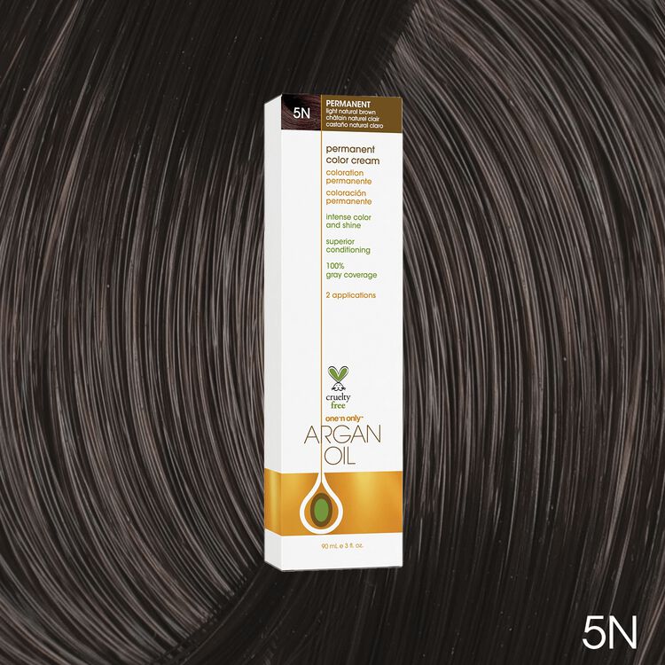 Argan Oil Permanent Color Cream 5N Light Natural Brown