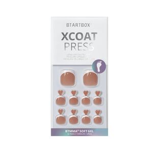 XCOATPRESS Press On Toenails Short Square - Champ