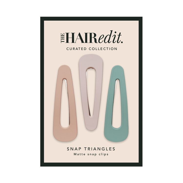 Snap Triangles Matte Pastel Clips