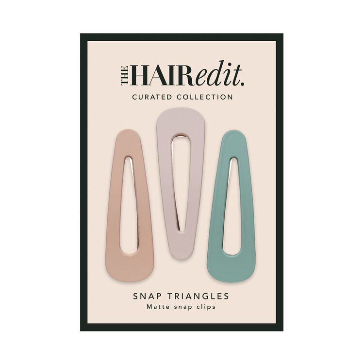 Snap Triangles Matte Pastel Clips