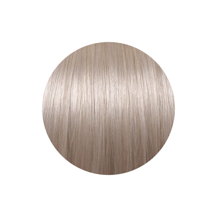 18" Ultra-Seamless Clip-in Hair Extensions Platinum Ice