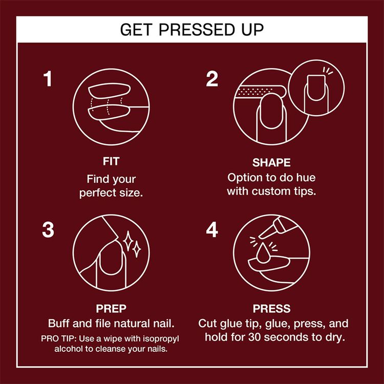 OPI Got The Blues for Red Press-On Nails