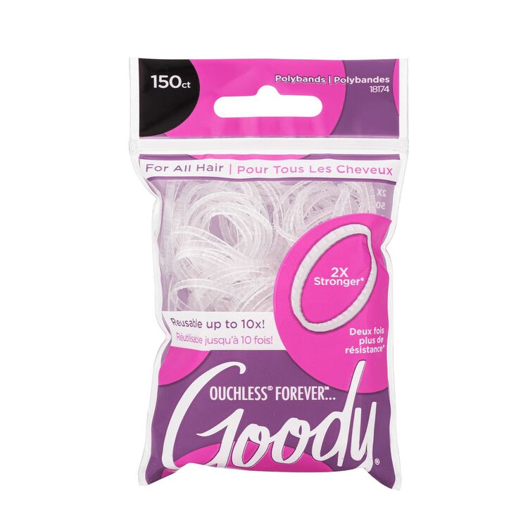 Clear Forever Polybands 150 Count