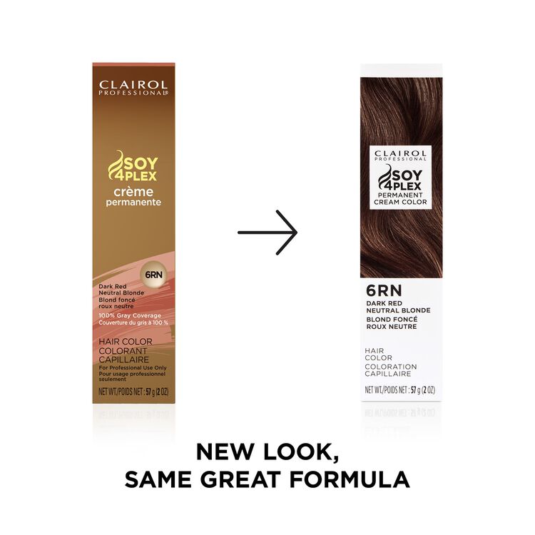 6RN Dark Red Neutral Blonde Permanent Cream Hair Color