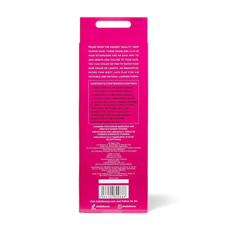 Blonde 18 Inch Seamless Clip-in Hair Extensions