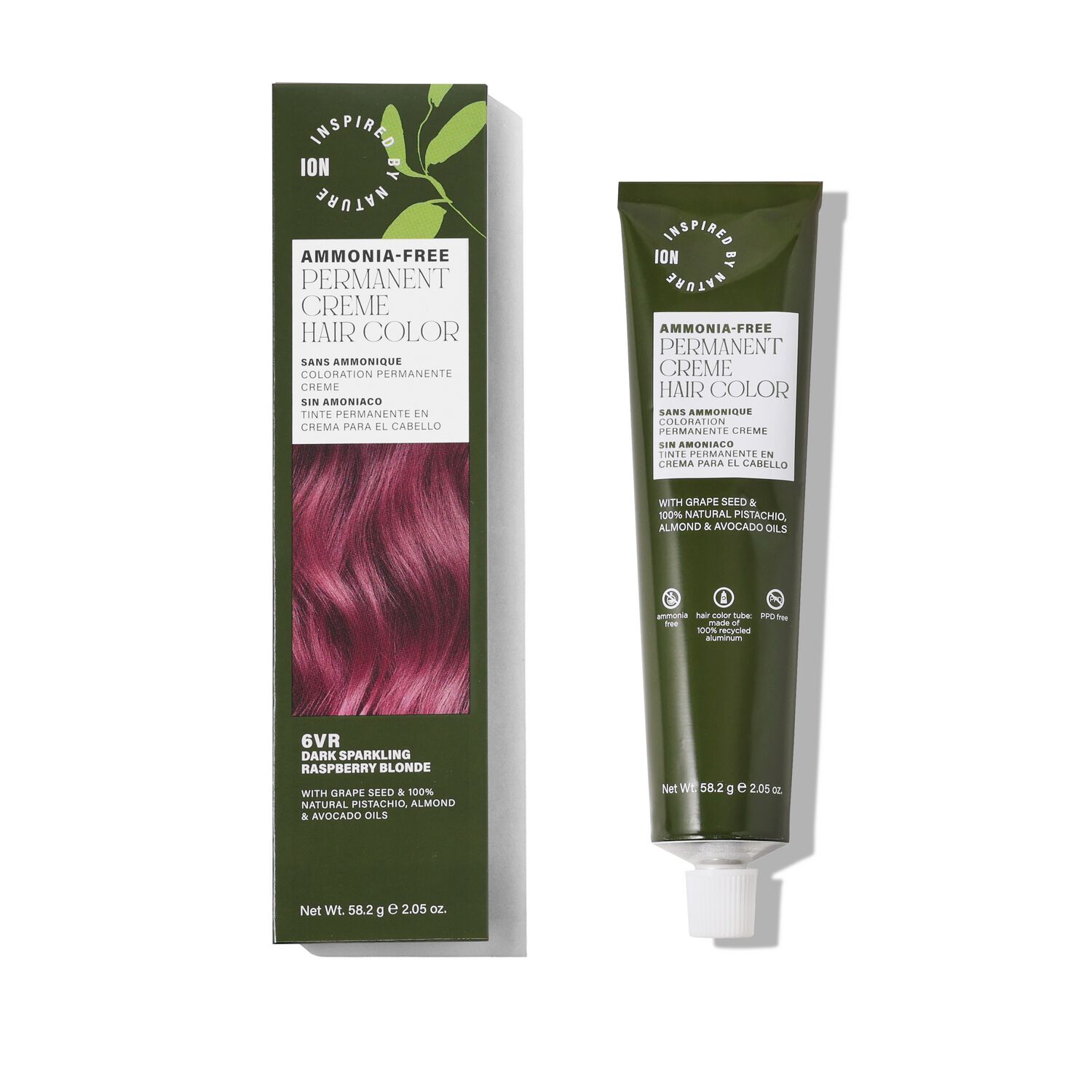 Inspired By Nature Ammonia-Free Permanent Hair Color Dark Sparkling ...
