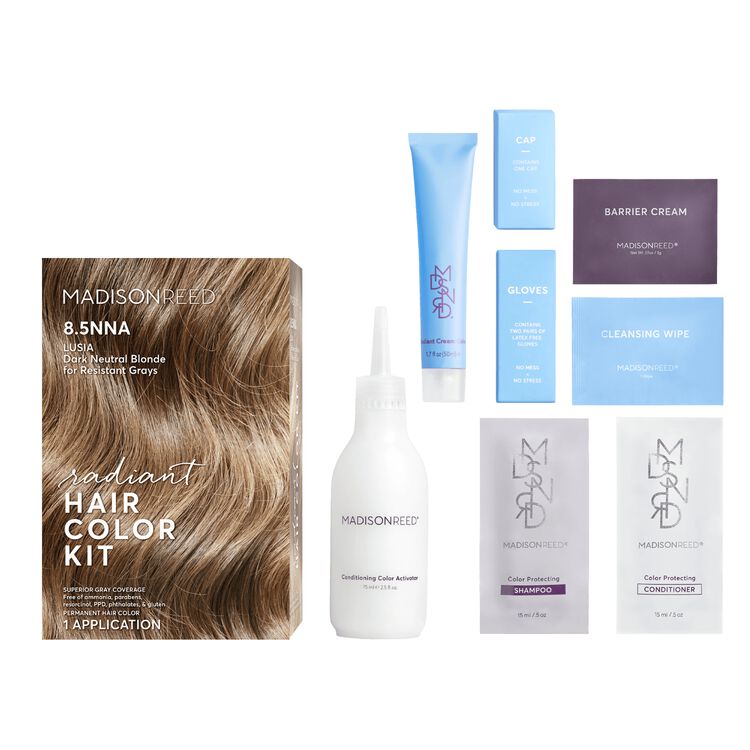 Radiant Cream Color Permanent Hair Color Kit 8.5NNA Lusia Blonde