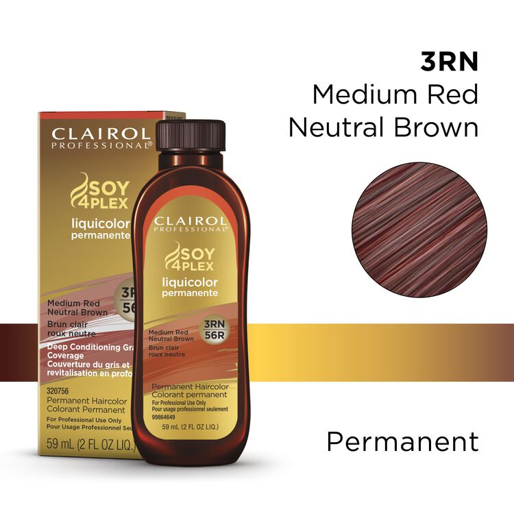 3RN/56R Medium Red Neutral Brown LiquiColor Permanent Hair Color