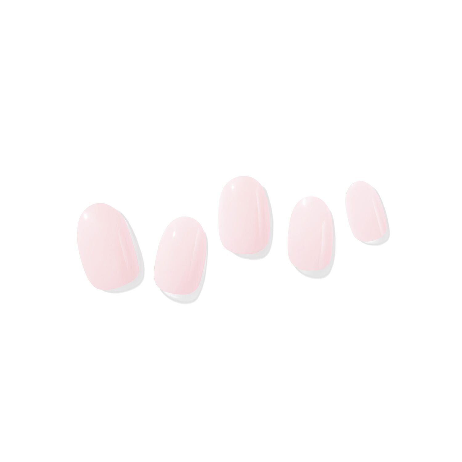 Dashing Diva Powder Pink Semi-Cured Color Gel Strips | Press On Nail ...