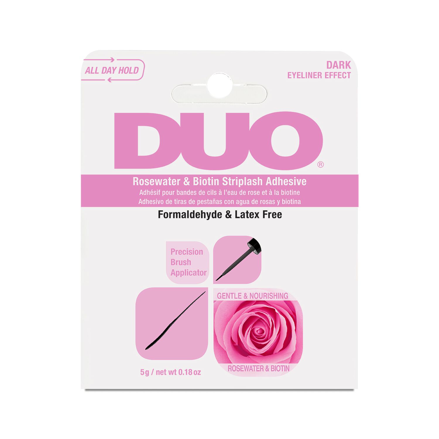 Ardell DUO Dark Rosewater & Biotin Striplash Adhesive Eyelash Glue